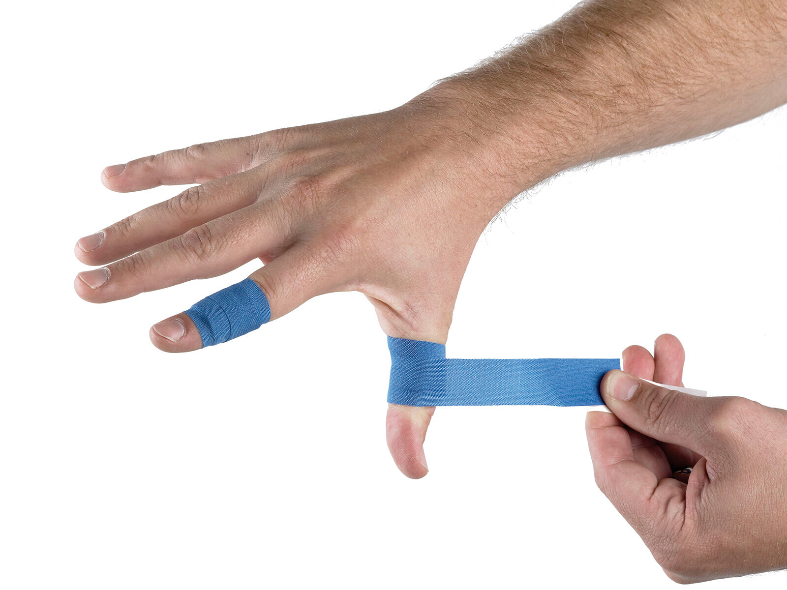 Detectaplast Fingerpflaster lang, blauer Fingerlinge Verband zum Einsatz in  der Gastronomie, Fingerschutz bei Verletzungen, Schmutz abweisend, 30 Stk